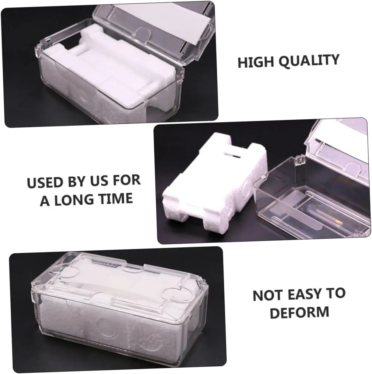 incoming Organizer Thickened Material Sturdy Space-saving Watch Holding Container SOIMISS 2 Pcs Watch Box for Men Watch Storage 
