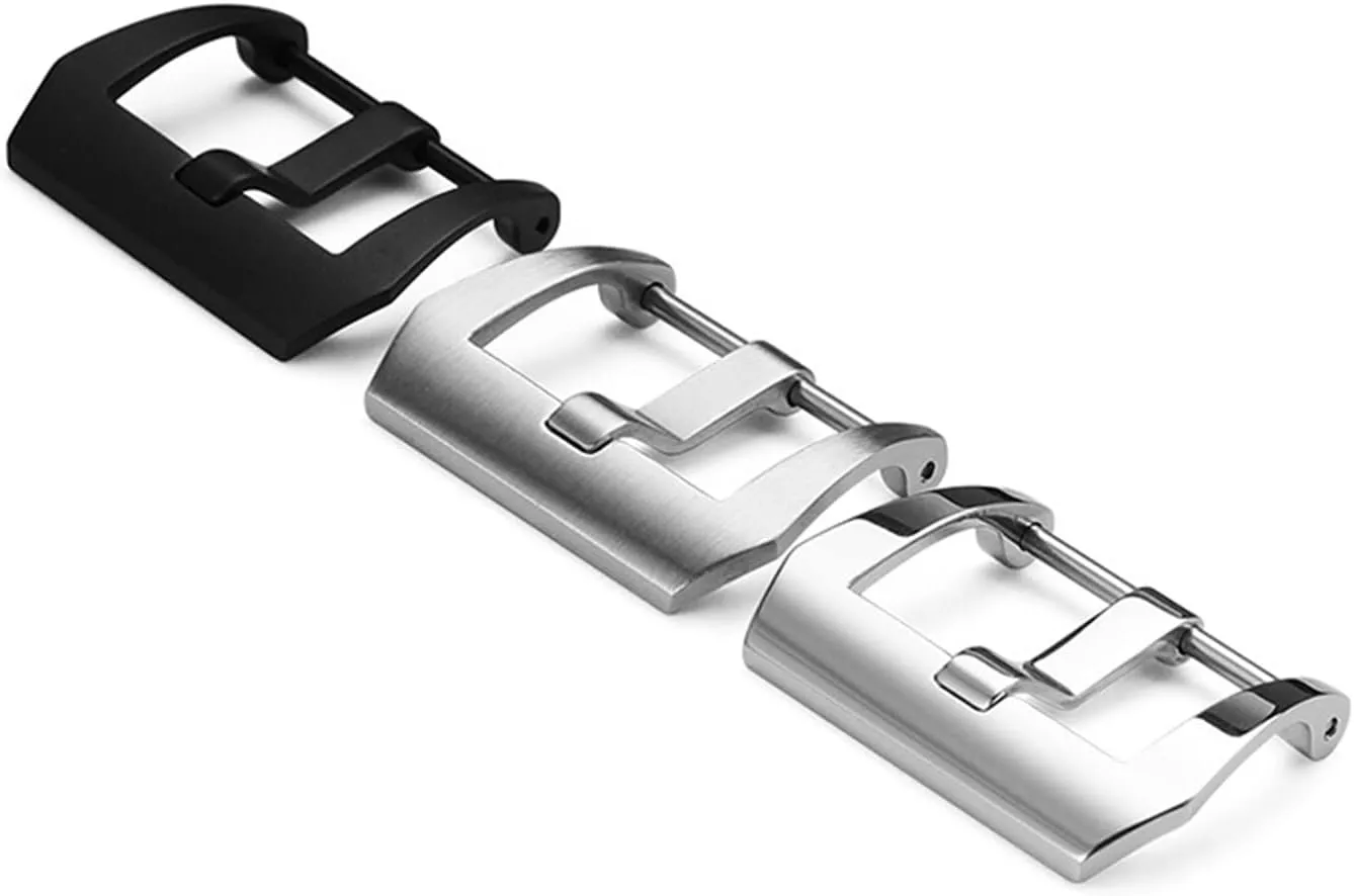 Insurance Buckle Watch clasp Watches Buckle Fit For Panerai PAM Bracelet 18mm 20mm 22mm 24mm 26mm richly dissipate 316L Stainless Steel Clasp Metal Pin 