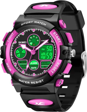 intoxication Watches for Boys Girls, Multi Function Waterproof Outdoor Sports Digital Learning Wrist Watch Birthday Gifts for Children Age 3 Yrs cofuo Kids 