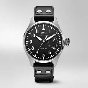 IWC Schaffhausen Pilot Automatic Stainless Steel Black Dial Mens Watch IW501001