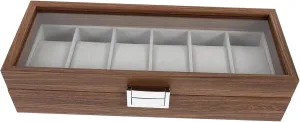 Jewellery Box 6 Watch Display Box Jewelry Display Case Watch Smart Watch Travel Carrier Watch Carrier Wooden Watch intruder Gift Box Mens 