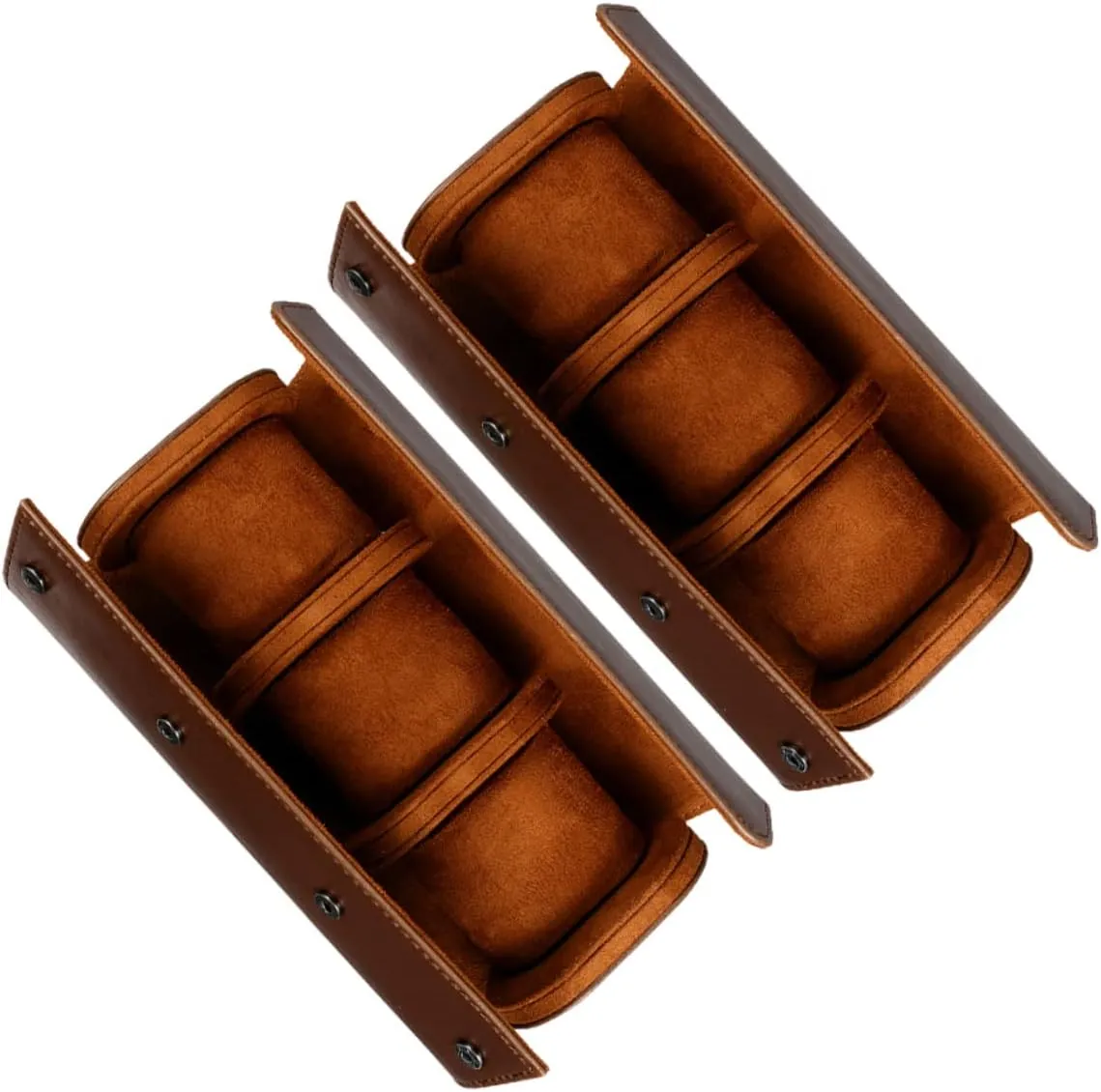 Jewelry Display for Home Travel Use Craftsmanship Beaupretty 2Pcs everlasting lady Luxury PU Leather Watch Storage Box Slot Travel Case Organizer for Men Women Elegant 