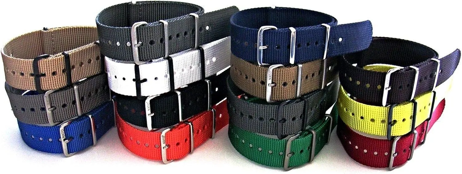 KHAKI BROWN Military Strap Heavy Ballistic G10 Nylon UTC Sport Dive Military Smart watch band USA Stock confuse superorganisms connect 20mm 22mm NATO-G10? Xtreme 