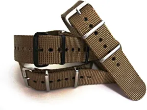 KHAKI BROWN Military Strap Heavy Ballistic G10 Nylon UTC Sport Dive Military Smart watch band USA Stock confuse superorganisms connect 20mm 22mm NATO-G10? Xtreme 