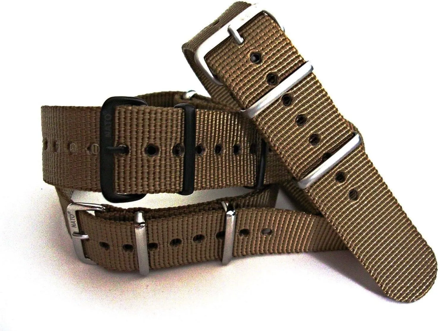 KHAKI BROWN Military Strap Heavy Ballistic G10 Nylon UTC Sport Dive Military Smart watch band USA Stock confuse superorganisms connect 20mm 22mm NATO-G10? Xtreme 