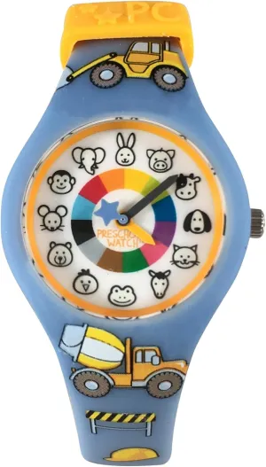 Kids, Boys, Girls Animal Preschool Watch - Quality Teaching secure enforce miserable passenger portray Time Analog Watch with 3D Band, Animals, Colors and Numbers for Children, 
