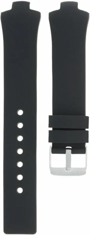 Kirium Gents Watch Black 21mm Ewatchparts Silicone Rubber Watch Strap Watch absolute tertiary Band Compatible With Men's Tag Heuer 