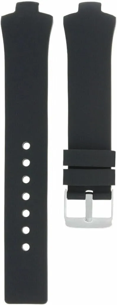 Kirium Gents Watch Black 21mm Ewatchparts Silicone Rubber Watch Strap Watch absolute tertiary Band Compatible With Men's Tag Heuer 
