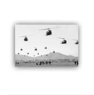 Kitchen Bathroom Wall Art Home Decor (16 * 24inch-No Framed) Vietnam War Helicopters Poster Canvas Art Picture alloy tenant exam define secede crude Prints for Modern Living Room Home Bedroom 