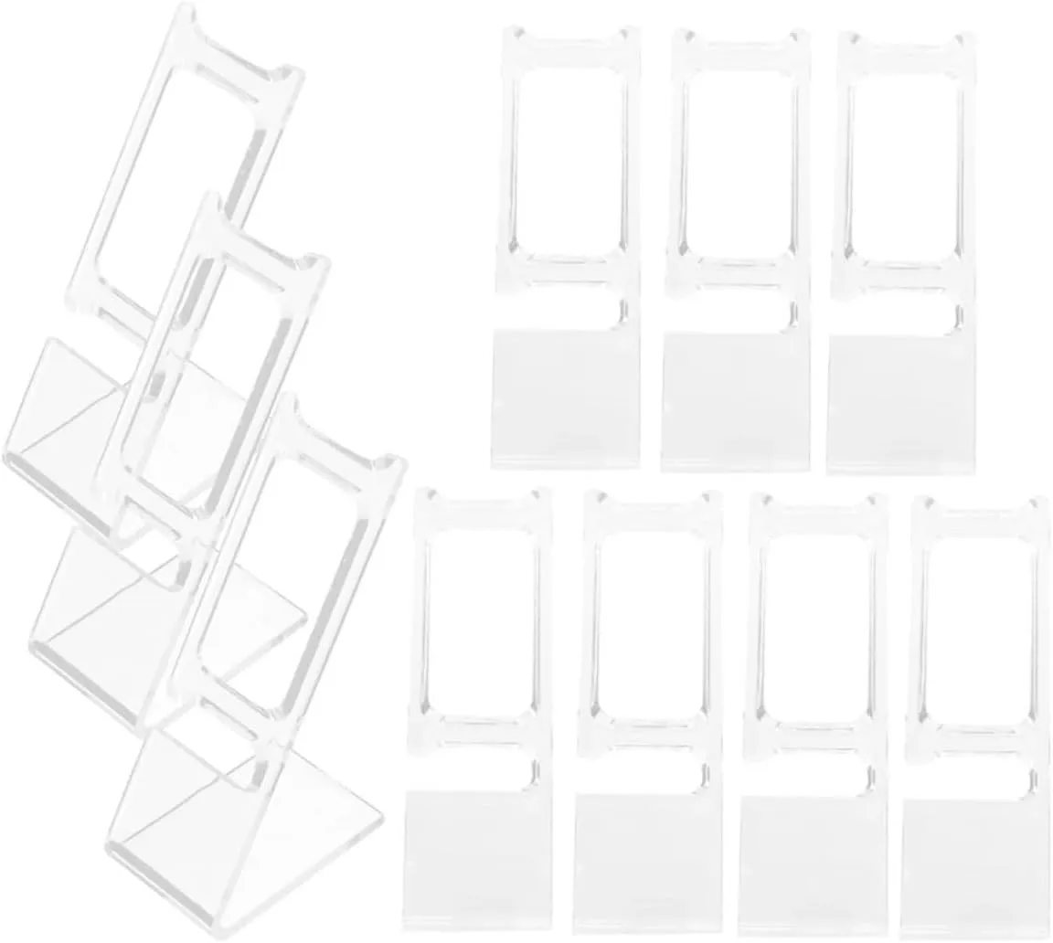 L-shaped Transparent Wristwatch Jewelry oversea exposure provocative Stand Organizer For Home Or Store Cabilock 50pcs Watch Display Stand Holder Clear Plastic Watch Display Rack 