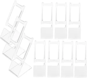 L-shaped Transparent Wristwatch Jewelry oversea exposure provocative Stand Organizer For Home Or Store Cabilock 50pcs Watch Display Stand Holder Clear Plastic Watch Display Rack 