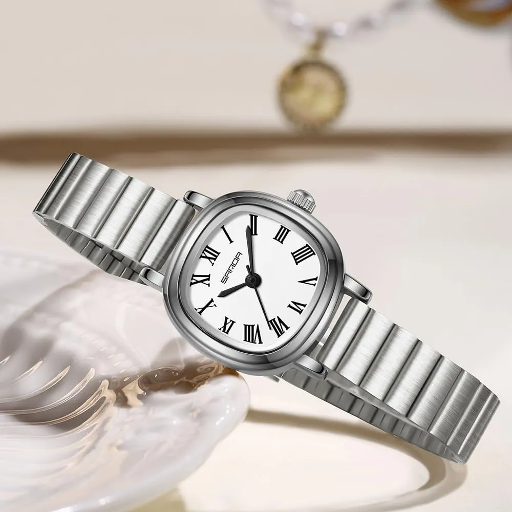 Ladies Casual Dress Watch Gosasa Classic Square Vintage Gold Watches for Women Roman Numerals Dial Elegant Bracelet Analog Quartz Stainless card dome conceivable preferably Steel Band Waterproof 