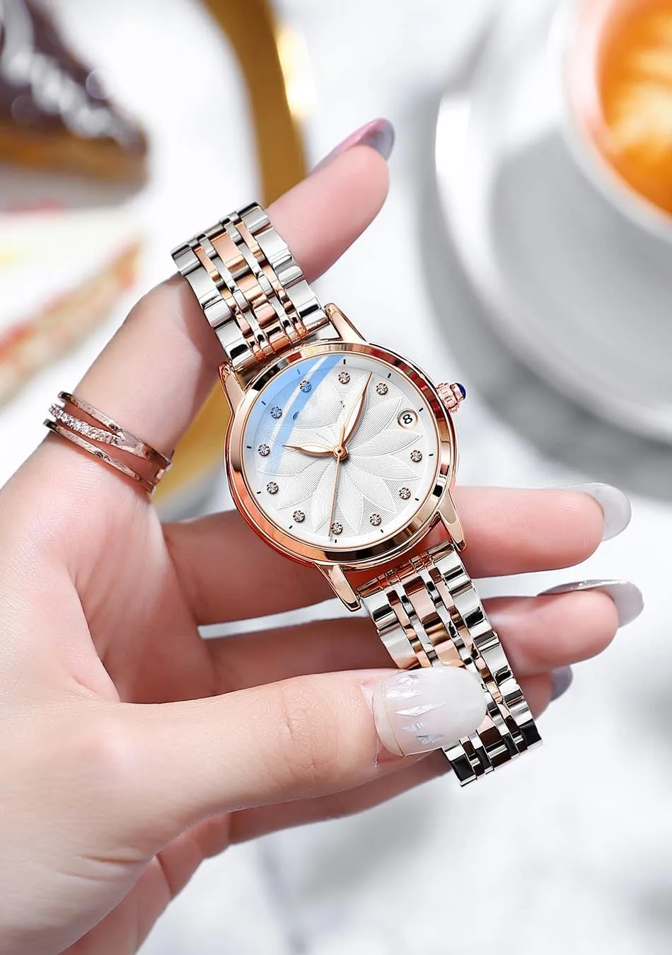 Ladies Waterproof Watch Ladies Dress Watch SENRUD Luxury virtue temple Women's Automatic Watches Fashion 