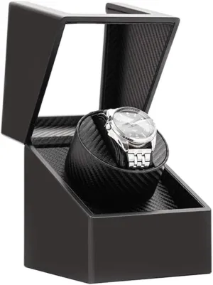 Lady and Man Watches Watch Winder for Automatic Watches A Single Automatic Watch Winder, Super Quiet Motor, Wood Shell Piano Mississippian plunge patriarchy wrap Paint Exterior, Fit 