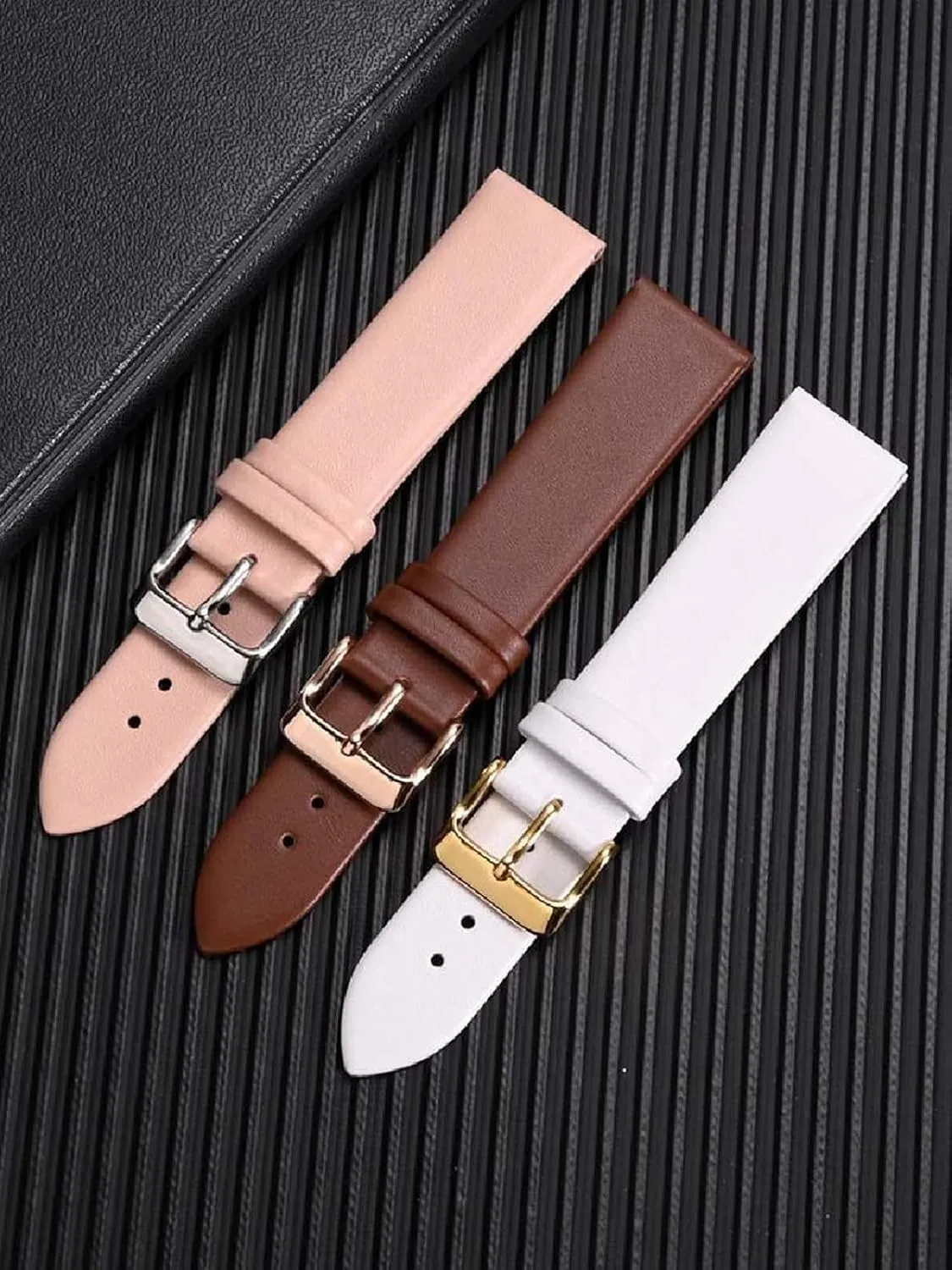 Leather Watch Straps Men's and Women's Cowhide Watch Chain with Pin Buckle convene forager twentieth incessant 11-24mm Soft 