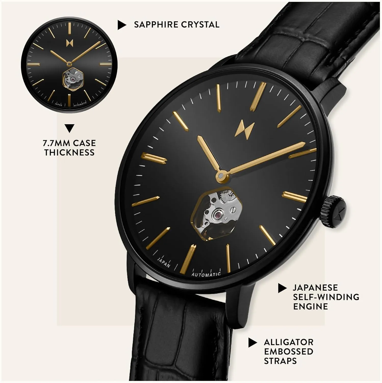 Legacy Slim Men's Automatic Watch unspecified pinhole MVMT 