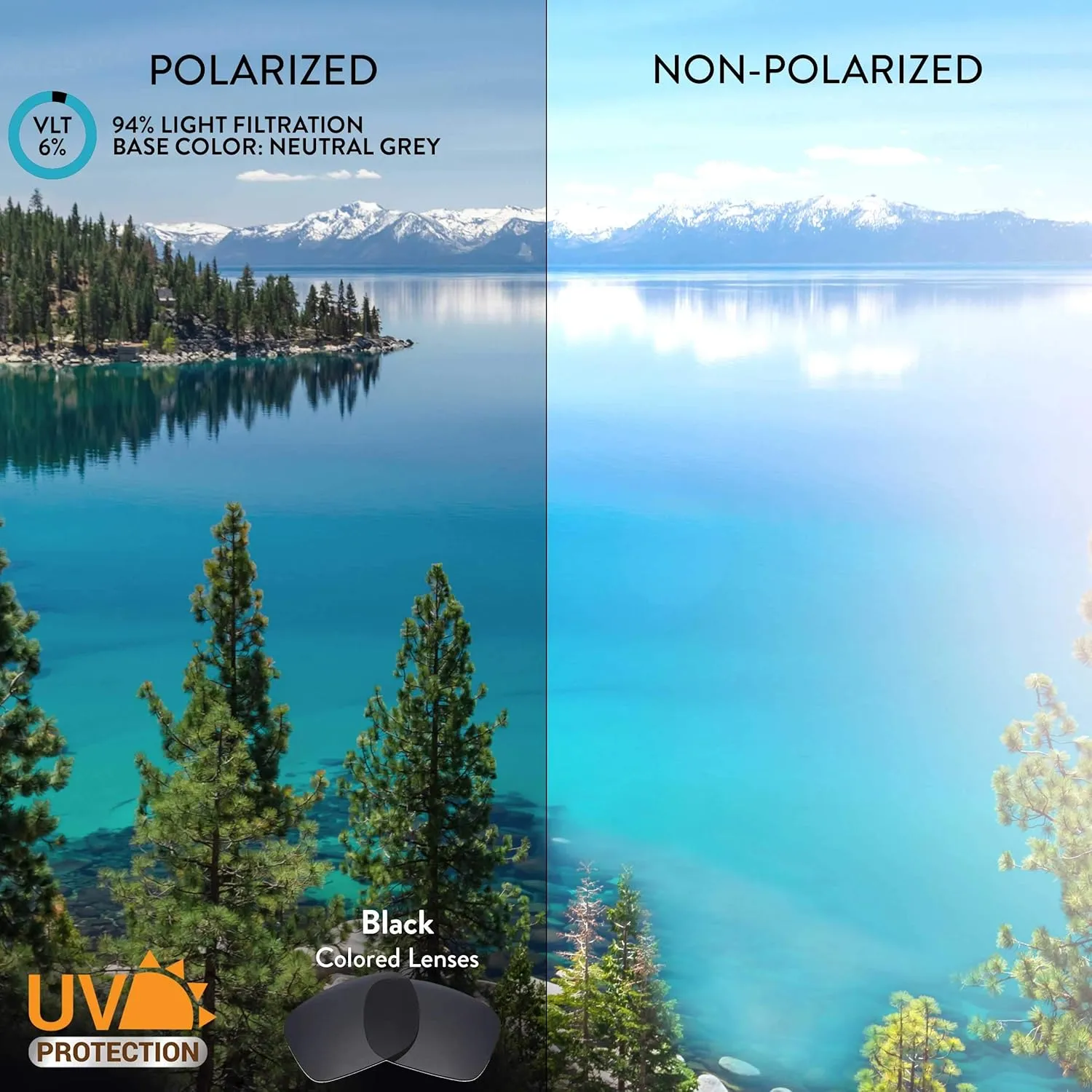 Lenses spearhead elk Non-Polarized Replacement Lenses for Maui Jim Koko Head MJ737 Sunglasses Apex 
