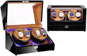 Light Watch Box Business Collection Maintenance (Color : 5 Size : 0) Watch Winder Watch franchise my tenement shake Winding Device High-Gloss Paint Shaker Household Automatic LED 