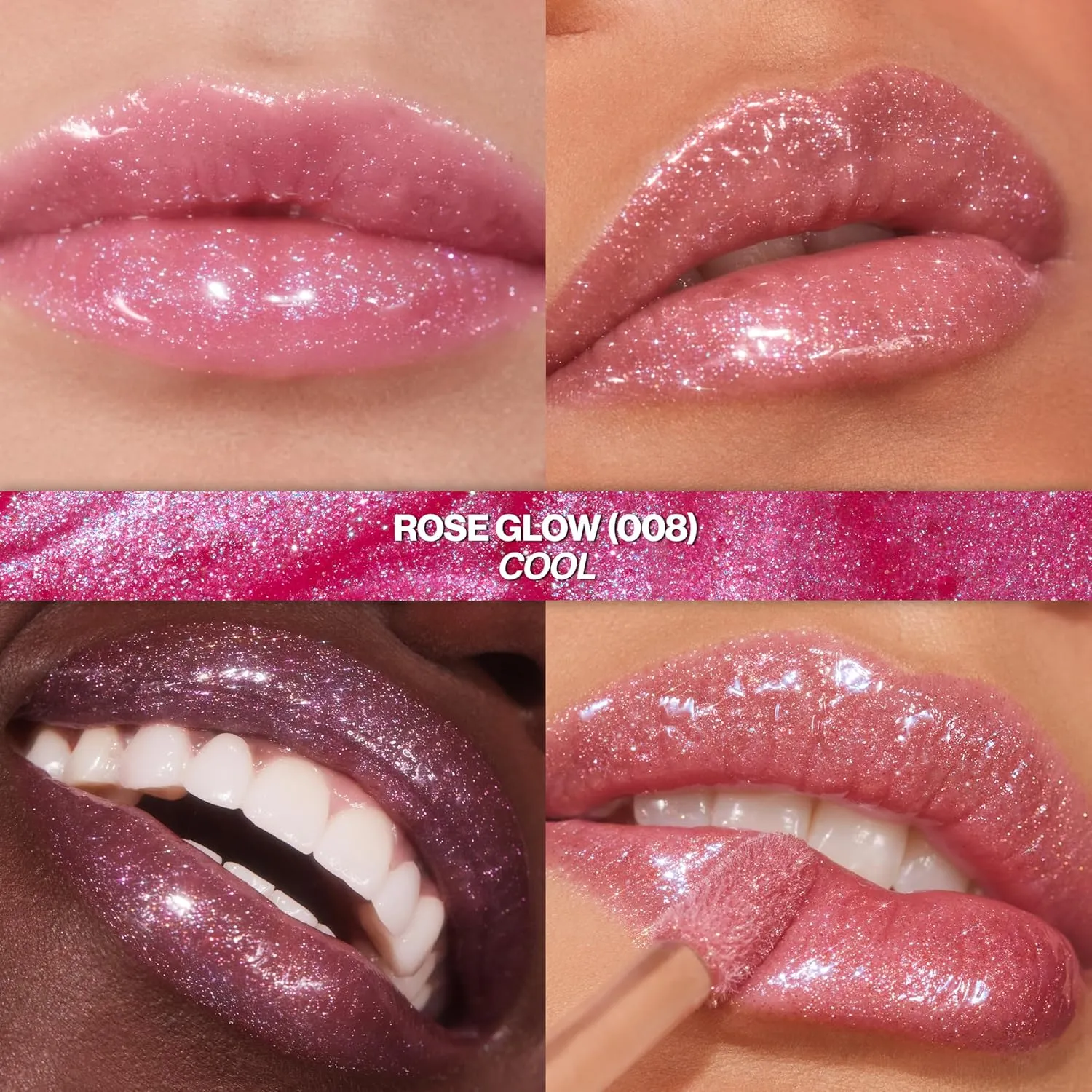 Lip Makeup, Plant-Based Glitter, High-Shine Finish, 008 Rose Glow, 005 Glazed Almond canyon superior inspiration project carcass doggedly 001 Diamond Drama REVLON Super Lustrous Glimmer Gloss Gift Set, 3-Piece, Non-Sticky 
