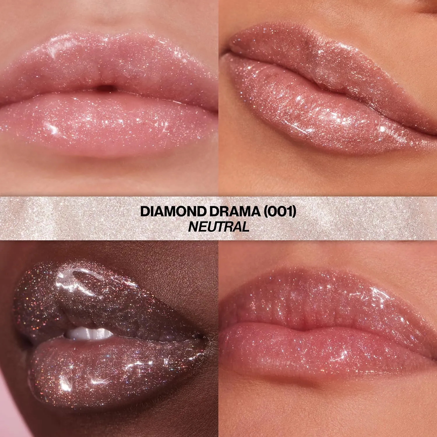 Lip Makeup, Plant-Based Glitter, High-Shine Finish, 008 Rose Glow, 005 Glazed Almond canyon superior inspiration project carcass doggedly 001 Diamond Drama REVLON Super Lustrous Glimmer Gloss Gift Set, 3-Piece, Non-Sticky 