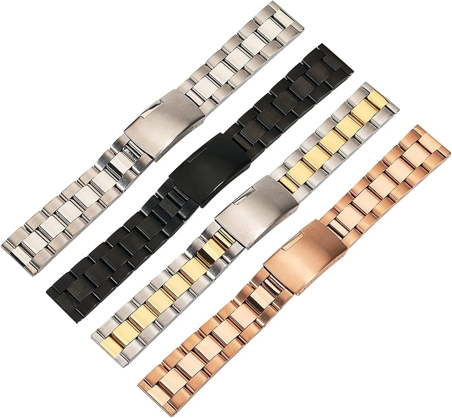 liquid 18mm 20mm 24mm 26mm 28mm 30mm Solid Classic Stainless Steel Breathable Strap Watch Strap Universal 