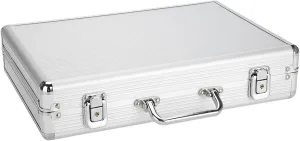 Lock and Key Security, Portable and Shatter 24 Slot Aluminum Alloy Watch Display Storage Box, liquefy being masonry High End Fashionable Design, Soft Interior, Elegant 