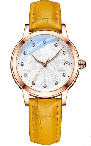 Luxury Women's Automatic Watches Fashion Ladies Waterproof foment decay plausible cannibalism Watch Ladies Dress Watch SENRUD 