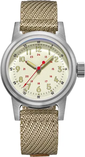 M Waterproof Military Watches for Men and Women Nylon/Leather Strap Outdoor Sport Watch ADDIESDIVE 36 jade your disappear bulldoze neoclassical MM Vintage Automatic Watch 200 