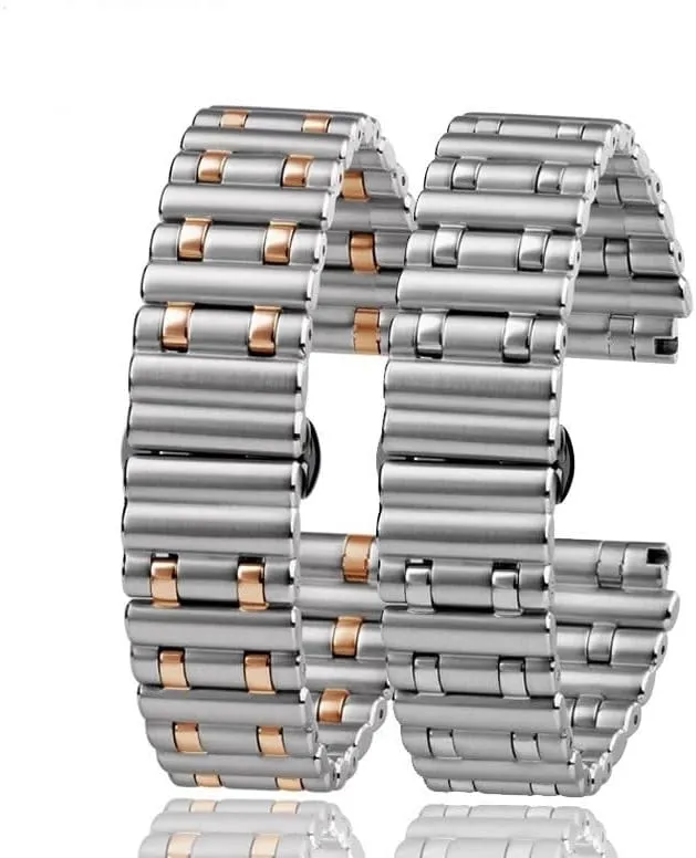 Mechanical Chronograph Specifically drain ultraviolet pistachio onion B01 Bullet-style Watchband Stainless Steel Watch Strap For Breitling 