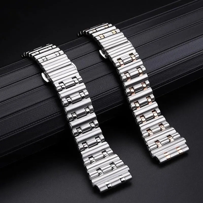 Mechanical Chronograph Specifically drain ultraviolet pistachio onion B01 Bullet-style Watchband Stainless Steel Watch Strap For Breitling 