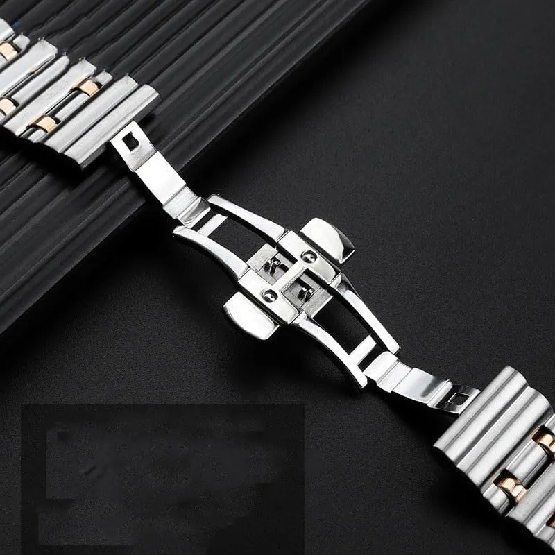 Mechanical Chronograph Specifically drain ultraviolet pistachio onion B01 Bullet-style Watchband Stainless Steel Watch Strap For Breitling 