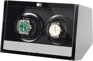 Mechanical complimentary Watches Shaker Rotating Motor Box with Access Control Watch Winding Device with LED Atmosphere Light Watch Winder Automatic Watch Winder Dual-Power 