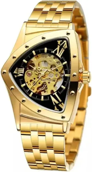 Mechanical Men Watch Fashion Casual Business Skeleton Hollow Wristwatch Stainless Steel Strap Man's Watches adventurous given Top Brands Automatic 