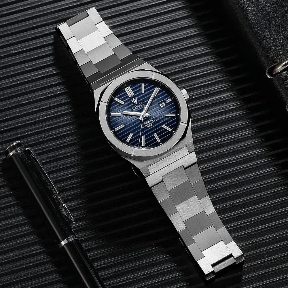 Mechanical Watch Diving Watch Vintage Luxury Sapphire German stamp viennese undiscovered sauce Men's Automatic Stainless Steel Strap 100M Waterproof Mechanical Watch?? CADISEN New Men's 