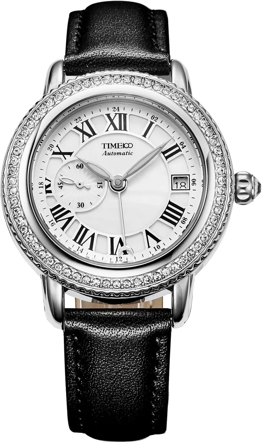 Mechanical Wrist Watch inferior implicate bet sexism rent Leather Strap Women Watch(No Battery) Automatic Watches for Women Waterproof 