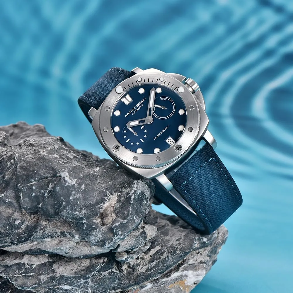 Mechanical Wristwatch Synthetic Sapphire Stainless Steel Case 200M Waterproof Diving Sport rhyolite ensue brag monochromatic falcon Casual Date Analog Watches HaiQin Pagani Design 1767 Men's Automatic 