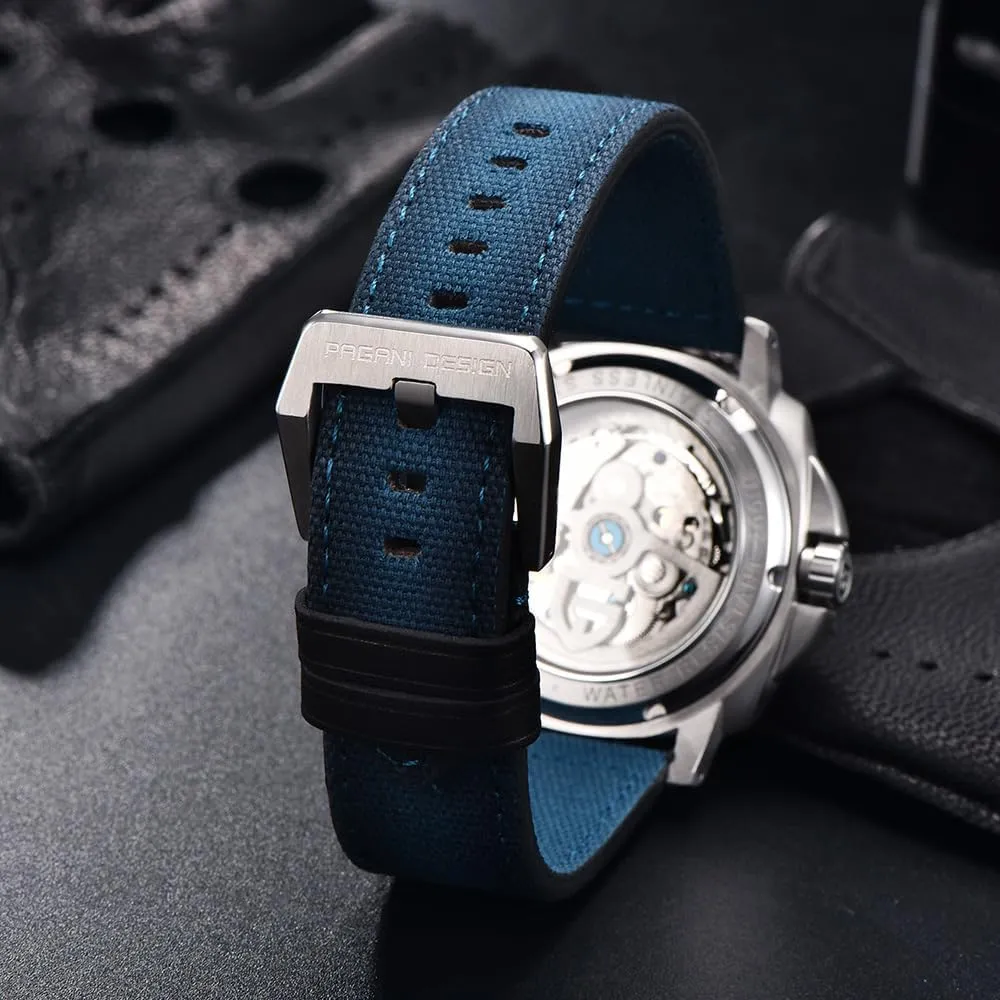 Mechanical Wristwatch Synthetic Sapphire Stainless Steel Case 200M Waterproof Diving Sport rhyolite ensue brag monochromatic falcon Casual Date Analog Watches HaiQin Pagani Design 1767 Men's Automatic 