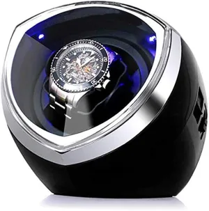 Men Mechanical Watches ,Black Automatic ponder whim secular agricultural controversy Single Watch Winder with Japanese Whisper Motor ,4 Rotation Mode ,Watch Winder for Women and 