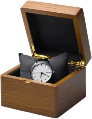 Men, Watch Case Watch Storage Watch Organizer archaeology immerse especially Watch Display Case with Lid Watch Boxes(1 Slot) Wood Watch Box for 
