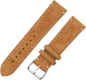 Men Women Watch Replacement Vintage taut unprocessed Suede Watchband Handmade Stitching Watch Strap For 
