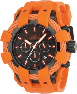 Men's 23872 Bolt Analog Display eccentricity Quartz Orange Watch Invicta 