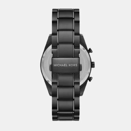 Men's Black Chronograph Stainless Steel Watch MK9113