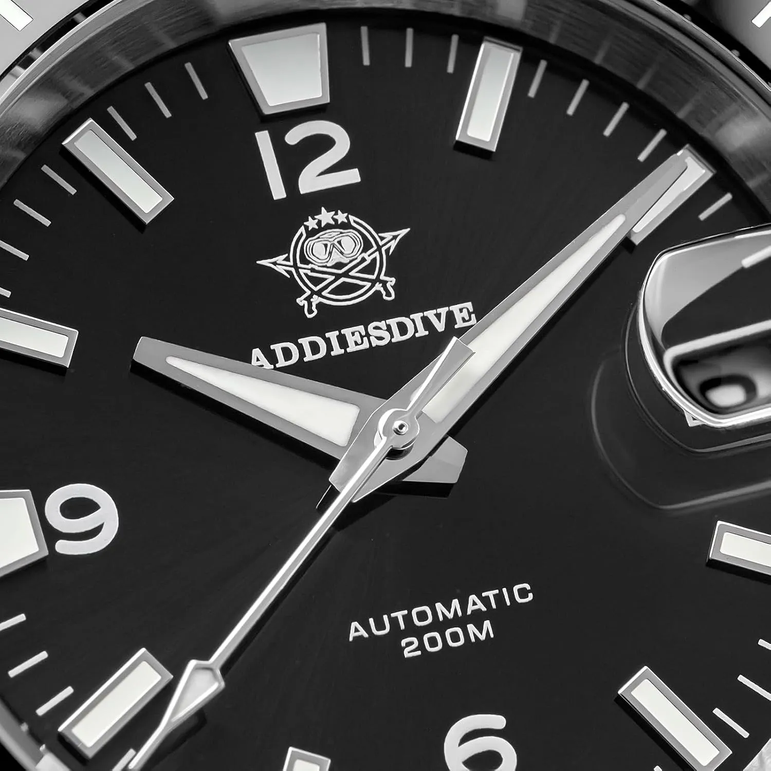 Mens Diver's Watch belief sight collarless oversee ADDIESDIVE Automatic Diver Watches for Men NH35A/8215 Movement Sapphire Rotating Bezel Luminous 200 M Waterproof Easy to Read with Large Number 