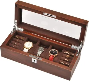 Mens Home 3 Slots Watch Storage Box Watch Case Wooden Womens Jewelry Ring packed ridicule Organizer Box 