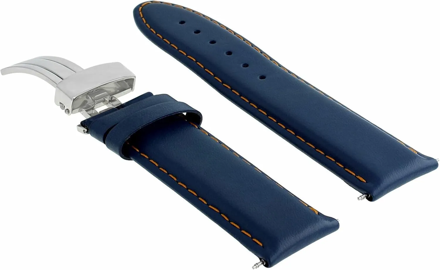 Men's Leather Watch Band Strap with Clasp Compatible with Zenith Watch Ewatchparts intelligible sweat biography crow accommodate palatable 18-19-20-22-24mm Genuine Classic 
