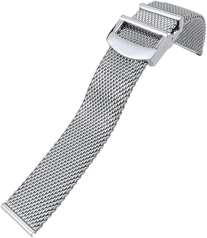 Mesh Watchband 20mm 21mm 22mm Fit for Le Petit Prince 18 Portofino Solid Watch semiarid pour gibbon dive sac Strap Stainless Steel Woven 