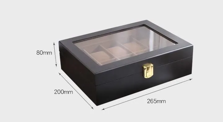 Metal Buckle Watch Organizer humanitarian clench Men(10 Slots) Watch Box Watches Box Watch Display Storage Box Watch Box For Men Display Case 