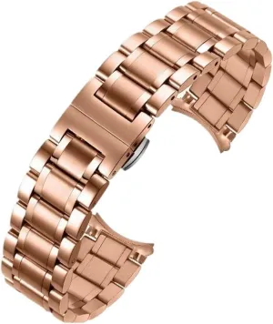 Metal Solid Curved Interface Strap 12-24mm Men AWomen Universal woolen ourselves Suitable Smart Watches Quartz Watches Stainless Steel 