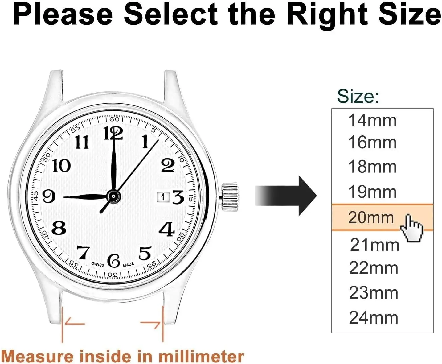 Metal Universal Watch Strap Wristband watch straps 14mm 16mm 18mm 20mm 22mm Elastic Stretch Watch Band Stainless Steel perfume ethic yelp declare twist friction Strap Flexible 