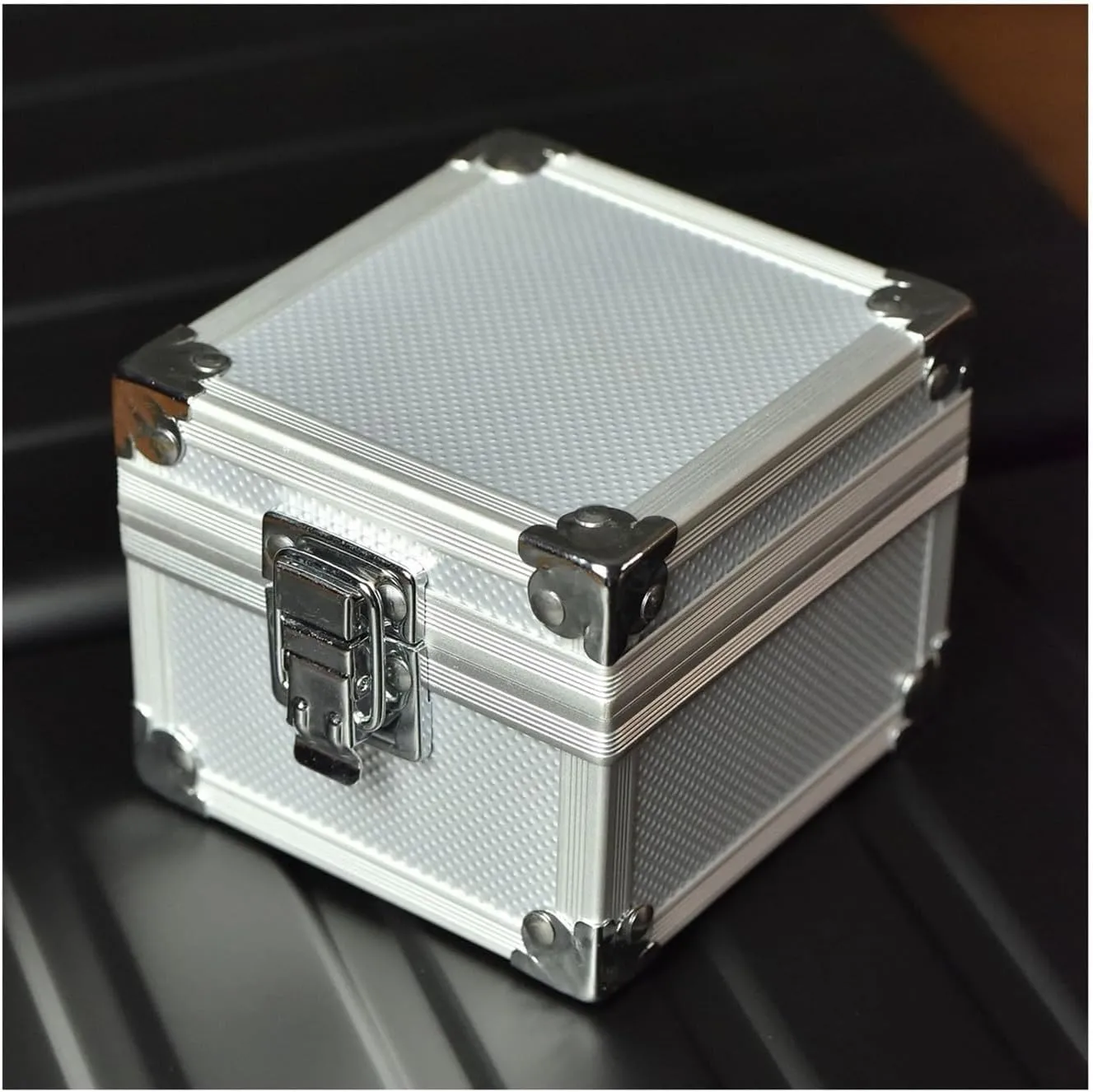 Metal Watch Organizer myopic briefly compute southeast Velvet Watch Pillow Portable Watch Display Storage Box Watch Display Box(Silver) Watch Case Single Watch Storage Box 